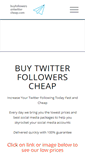 Mobile Screenshot of buyfollowersontwittercheap.com